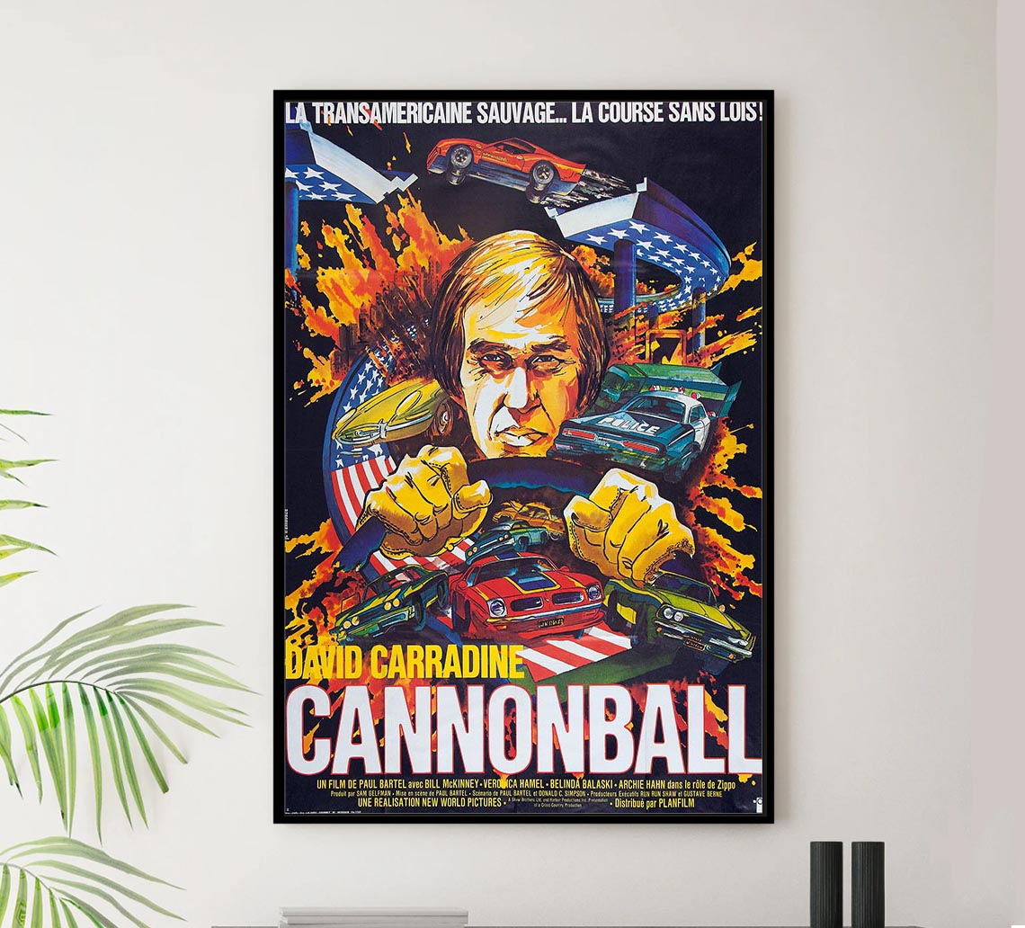 Cannonball! 1976 - French - Classic Movie Poster