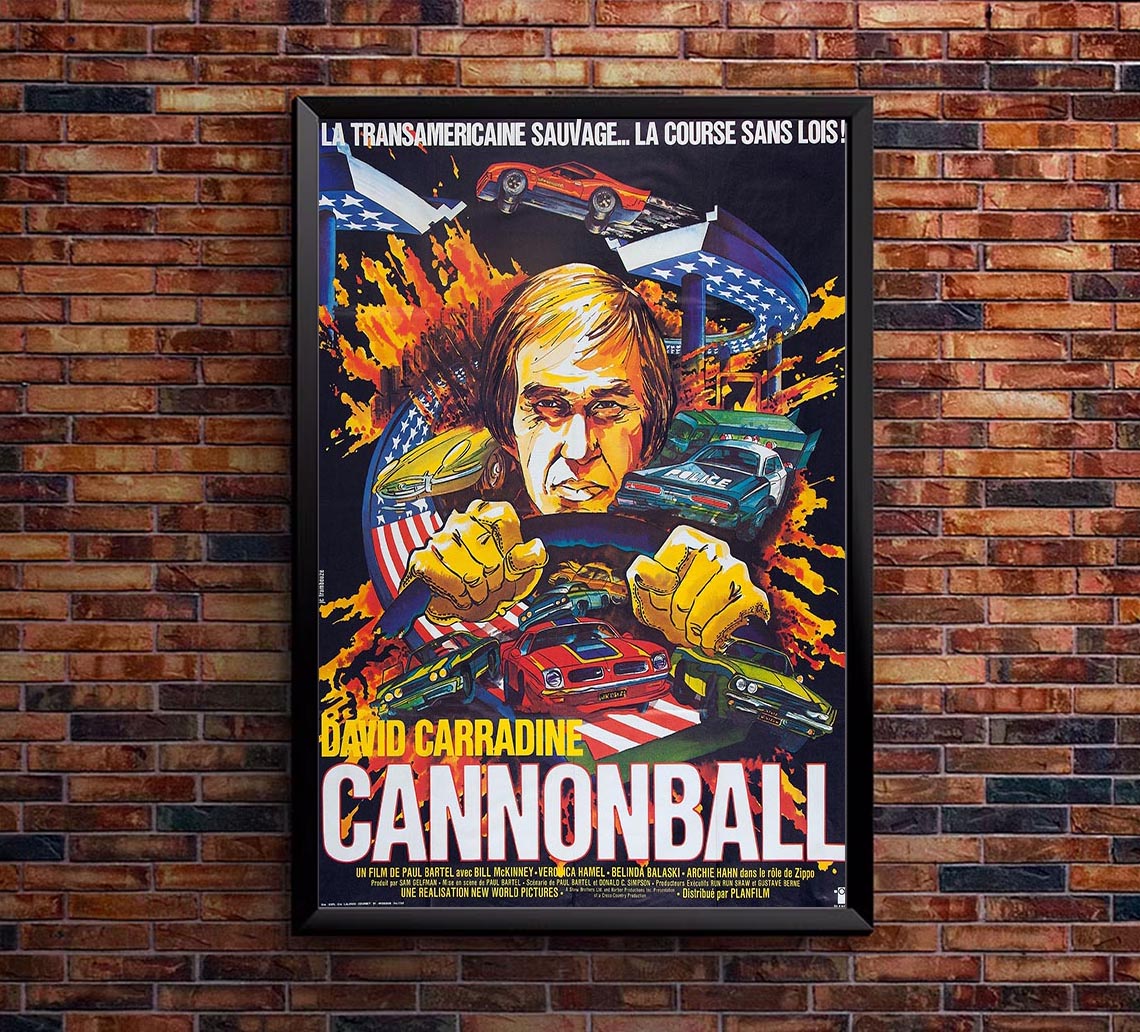 Cannonball! 1976 - French - Classic Movie Poster
