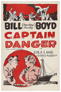 Captain Danger 1934 - William Boyd - Classic Western Movie Poster
