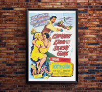 Captain Kidd and the Slave Girl 1954 - Vintage Pirate Classic Movie Poster