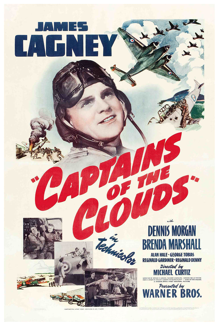 Captains of the Clouds 1942 - James Cagney - US - Classic Movie Poster