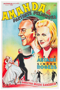 Carefree 1938 - Spain - Classic Movie Poster