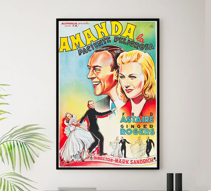 Carefree 1938 - Spain - Classic Movie Poster