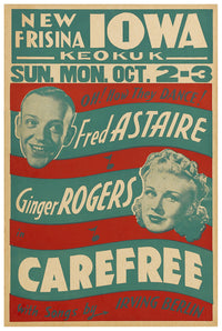Carefree 1938 - US (2) - Classic Movie Poster