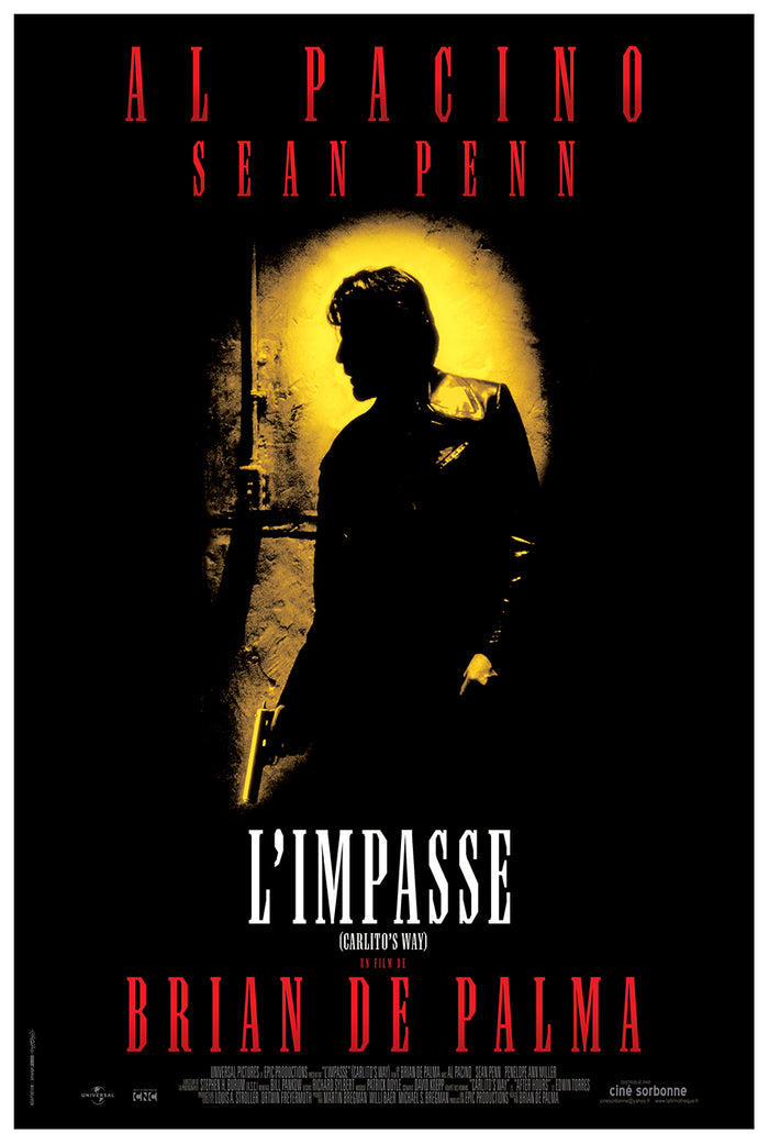 Carlito's Way 1993 - Al Pacino - France - Classic Movie Poster