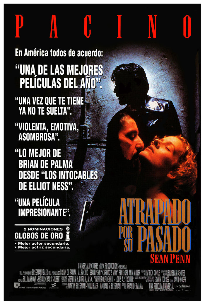 Carlito's Way 1993 - Al Pacino - Spain - Classic Movie Poster