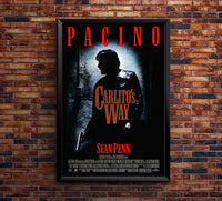 Carlito's Way 1993 - Al Pacino - US - Classic Movie Poster