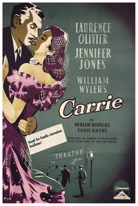 Carrie 1952 - Laurence Olivier - Denmark - Classic Movie Poster