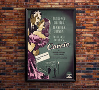 Carrie 1952 - Laurence Olivier - Denmark - Classic Movie Poster