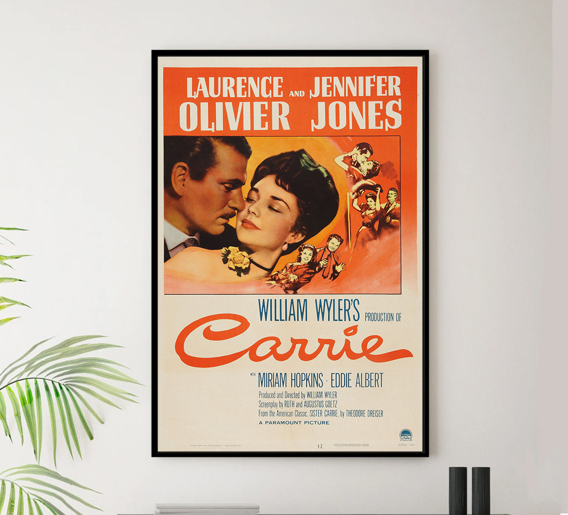 Carrie 1952 - Laurence Olivier - US - Classic Movie Poster