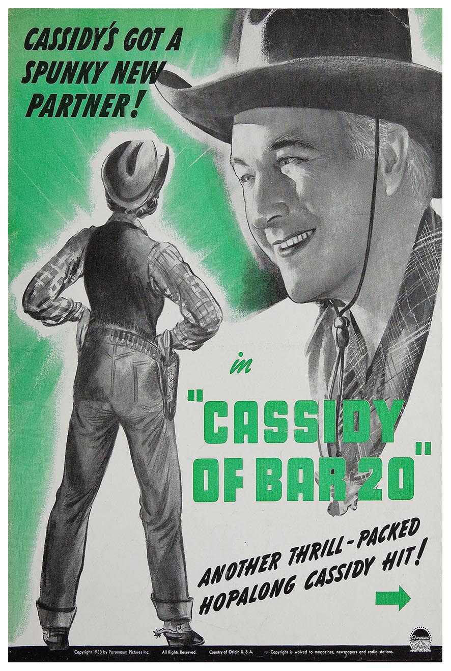 Cassidy of Bar 20 1938 - William Boyd - Classic Western Movie Poster