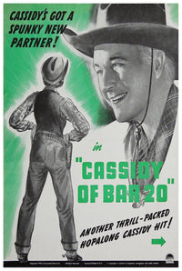 Cassidy of Bar 20 1938 - William Boyd - Classic Western Movie Poster