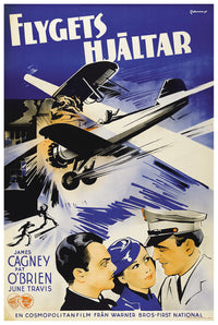 Ceiling Zero 1936 - James Cagney - Sweden - Classic Movie Poster