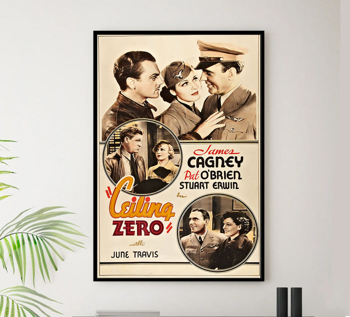 Ceiling Zero 1936 - James Cagney - US - Classic Movie Poster