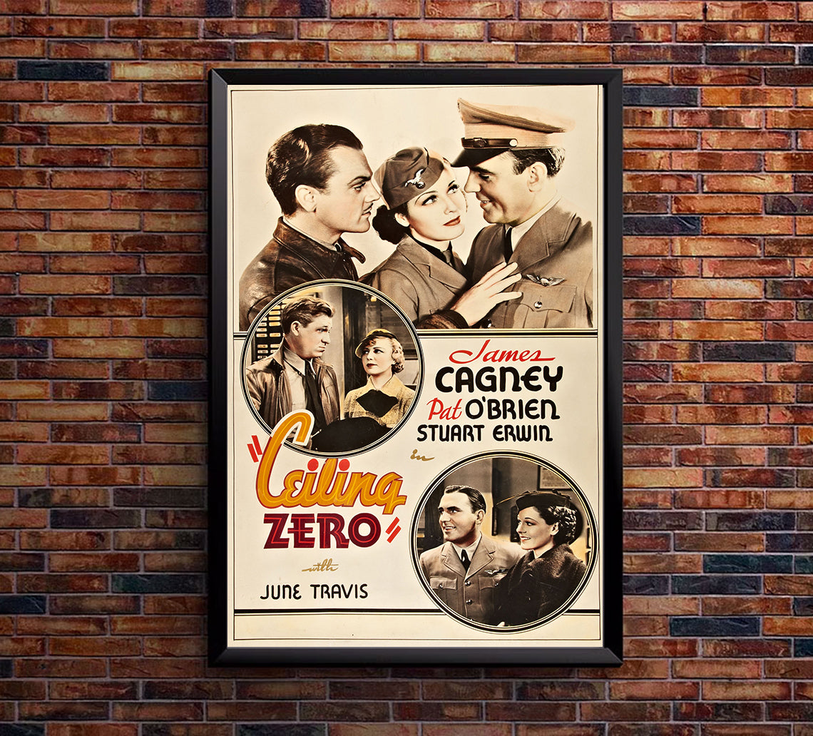 Ceiling Zero 1936 - James Cagney - US - Classic Movie Poster