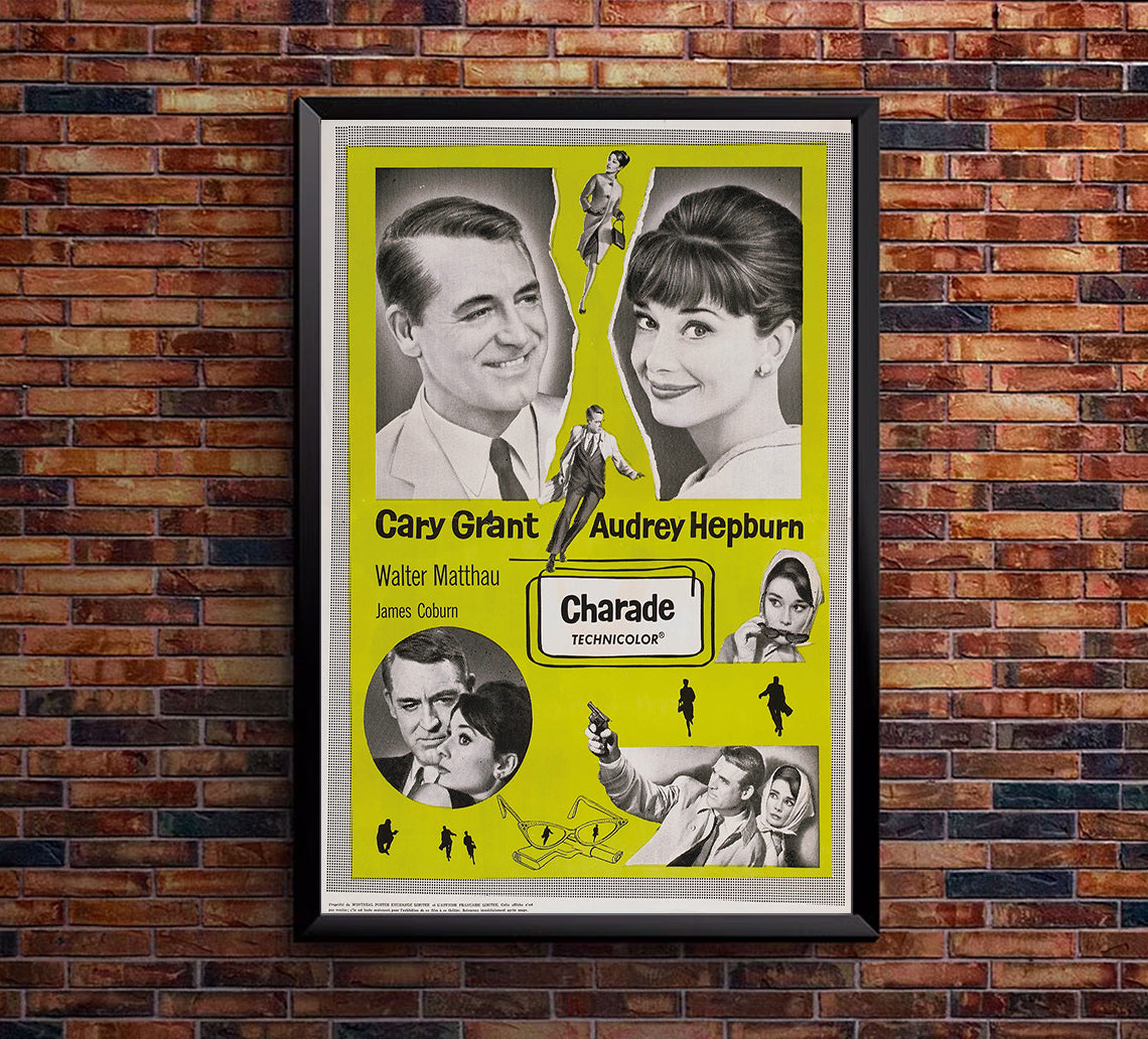 Charade 1963 - Cary Grant - Canada - Classic Movie Poster