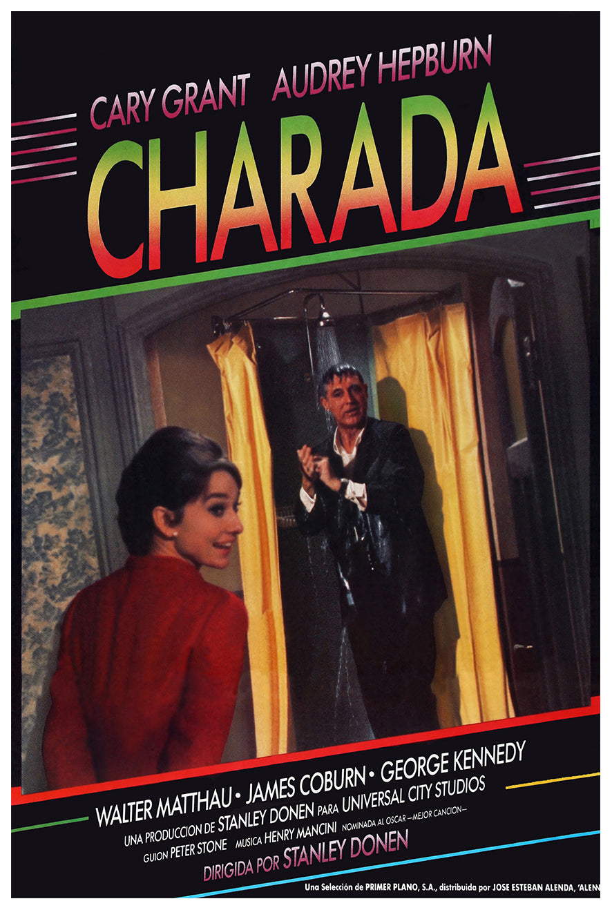 Charade 1963 - Cary Grant - Spain - Classic Movie Poster