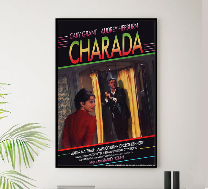 Charade 1963 - Cary Grant - Spain - Classic Movie Poster