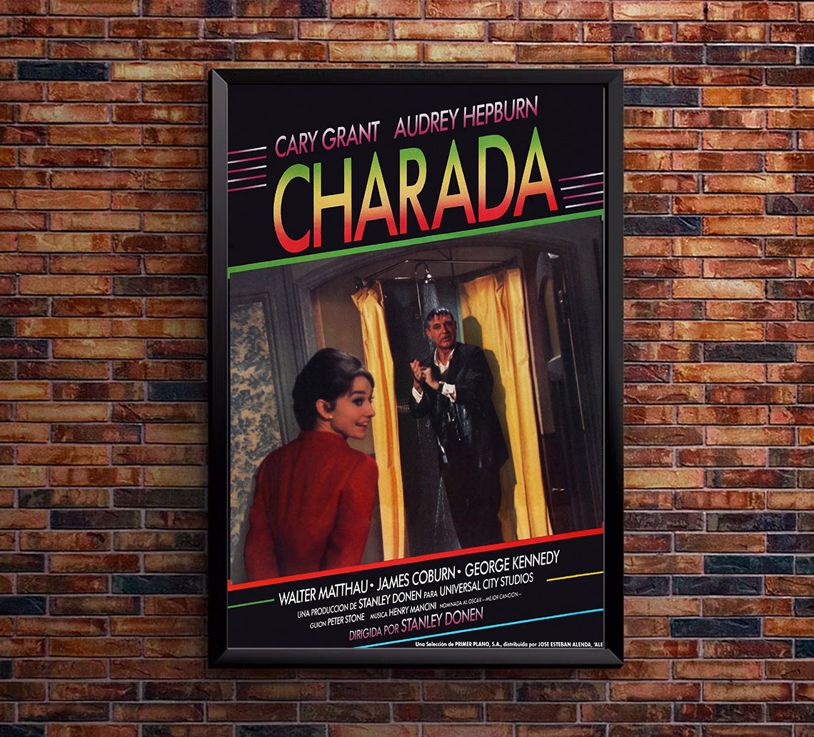 Charade 1963 - Cary Grant - Spain - Classic Movie Poster
