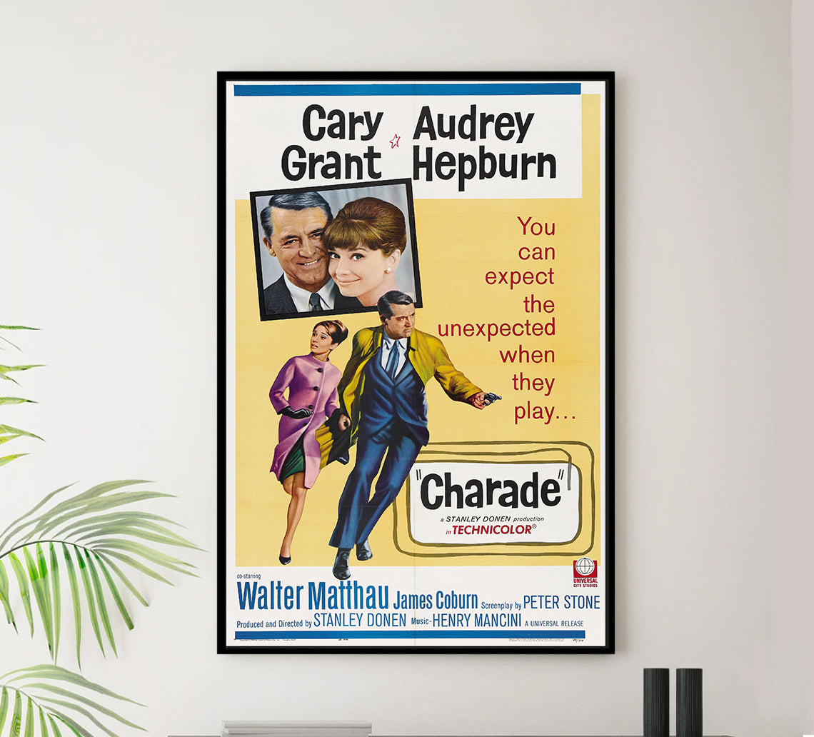 Charade 1963 - Cary Grant - US - Classic Movie Poster