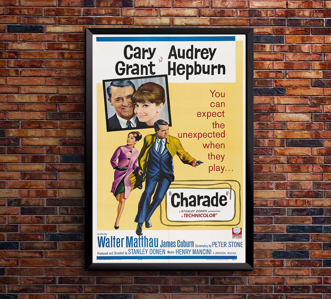 Charade 1963 - Cary Grant - US - Classic Movie Poster