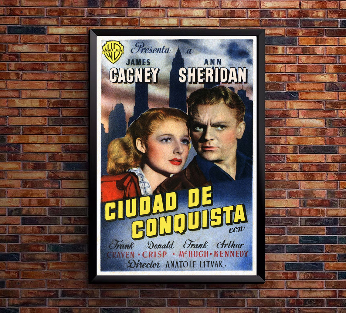 City for Conquest 1940 - James Cagney - Spain - Classic Movie Poster
