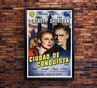 City for Conquest 1940 - James Cagney - Spain - Classic Movie Poster