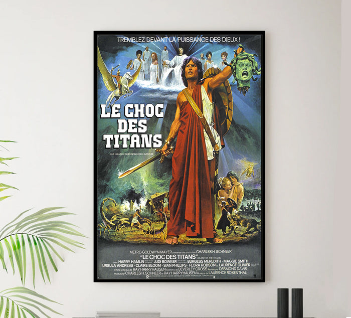 Clash of the Titans 1981 - Laurence Olivier - France - Classic Movie Poster