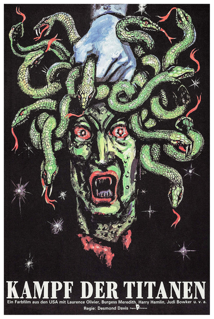 Clash of the Titans 1981 - Laurence Olivier - Germany - Classic Movie Poster