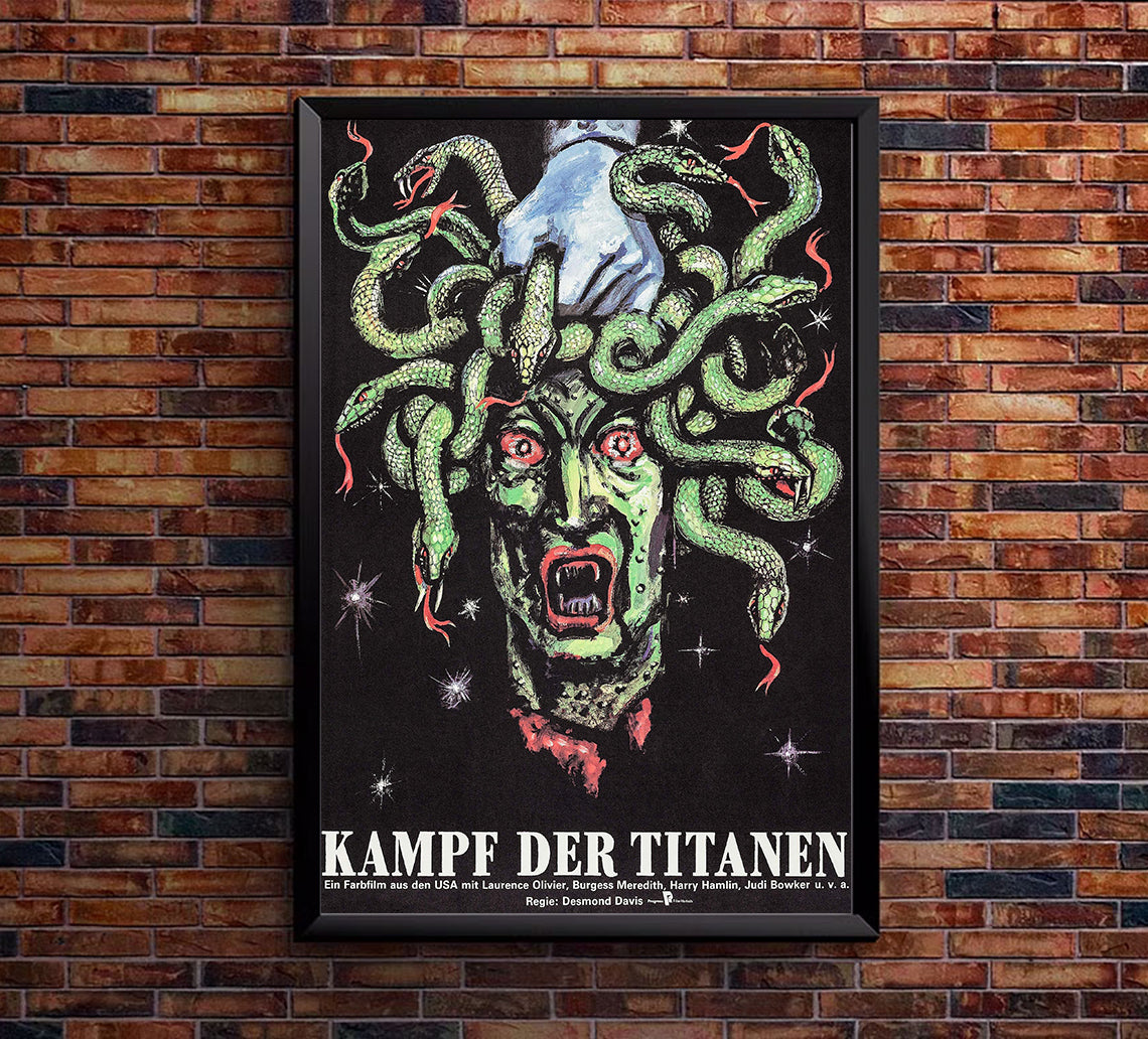Clash of the Titans 1981 - Laurence Olivier - Germany - Classic Movie Poster