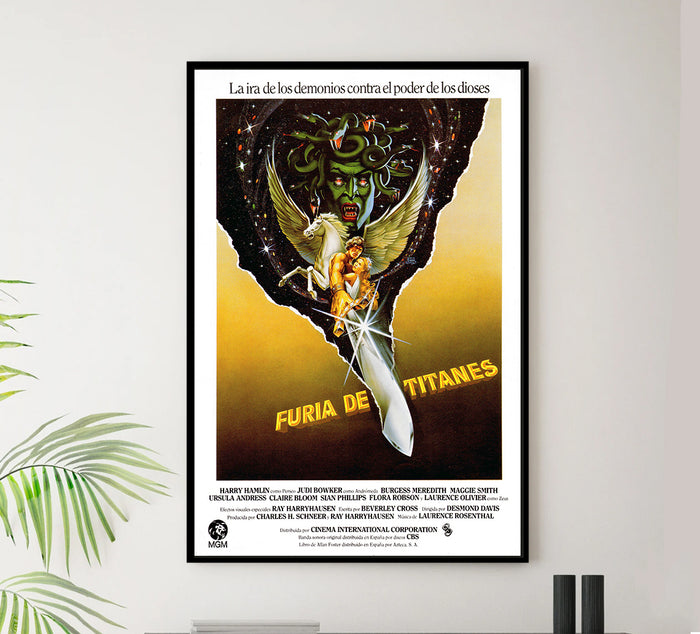 Clash of the Titans 1981 - Laurence Olivier - Spain - Classic Movie Poster