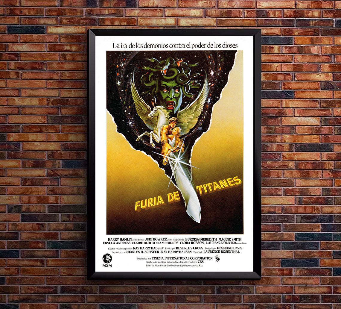 Clash of the Titans 1981 - Laurence Olivier - Spain - Classic Movie Poster