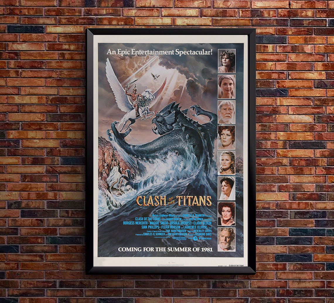 Clash of the Titans 1981 - Laurence Olivier - US - Classic Movie Poster
