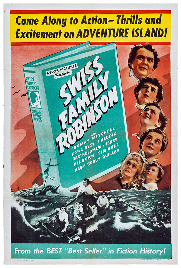 Swiss Family Robinson - 1940 - Vintage Movie Poster