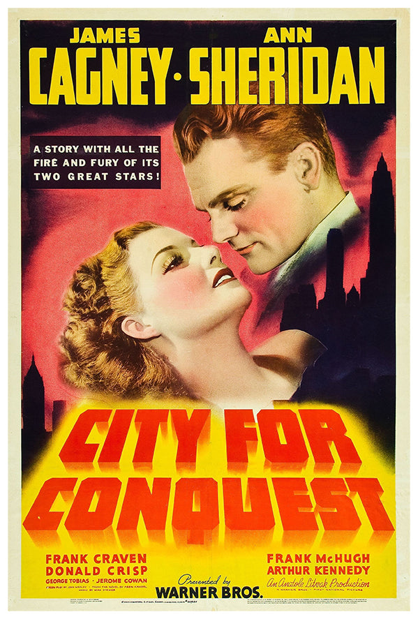 City for Conquest - James Cagney - Vintage Movie Poster