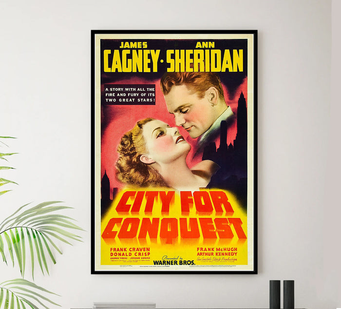 City for Conquest - James Cagney - Vintage Movie Poster