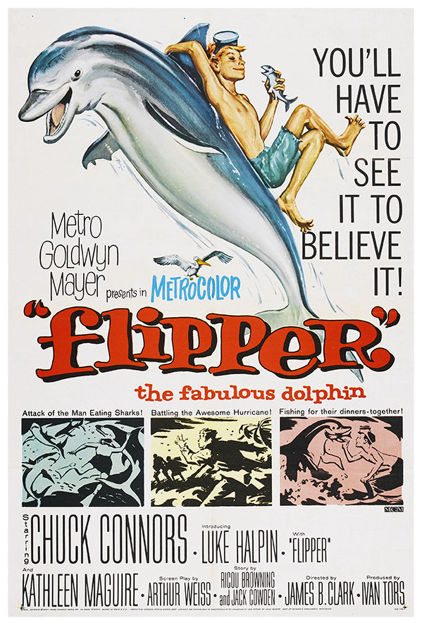 Flipper - 1963 - Vintage Movie Poster