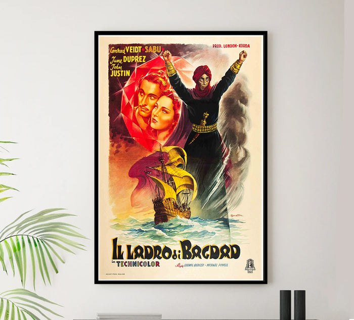 The Thief of Bagdad 1940 - Italian - Vintage Movie Poster