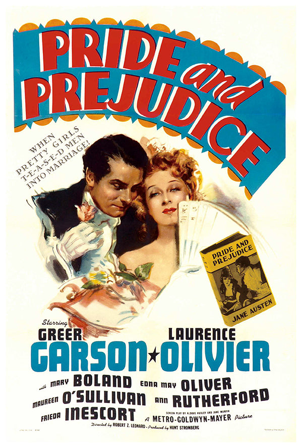 Pride and Prejudice - 1940 - Vintage Movie Poster