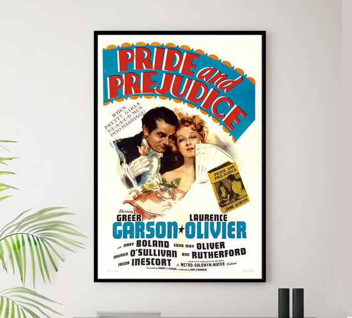 Pride and Prejudice - 1940 - Vintage Movie Poster
