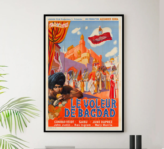 The Thief of Bagdad 1940 - French - Vintage Movie Poster