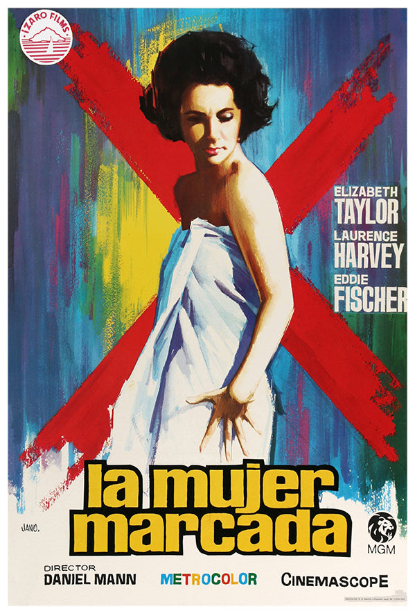 Butterfield 8 - Elizabeth Taylor - 1960 - Spanish - Vintage Movie Poster