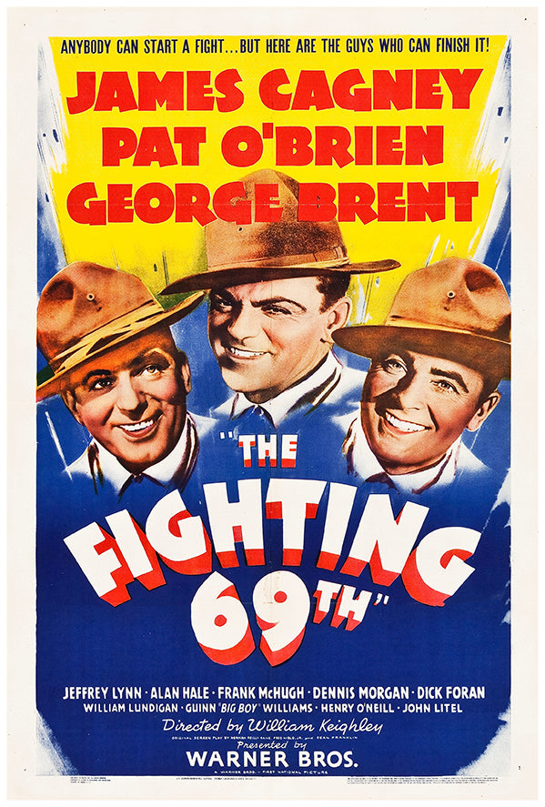The Fighting 69th - James Cagney - 1940 - Vintage Movie Poster
