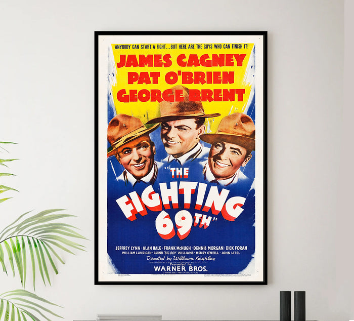 The Fighting 69th - James Cagney - 1940 - Vintage Movie Poster