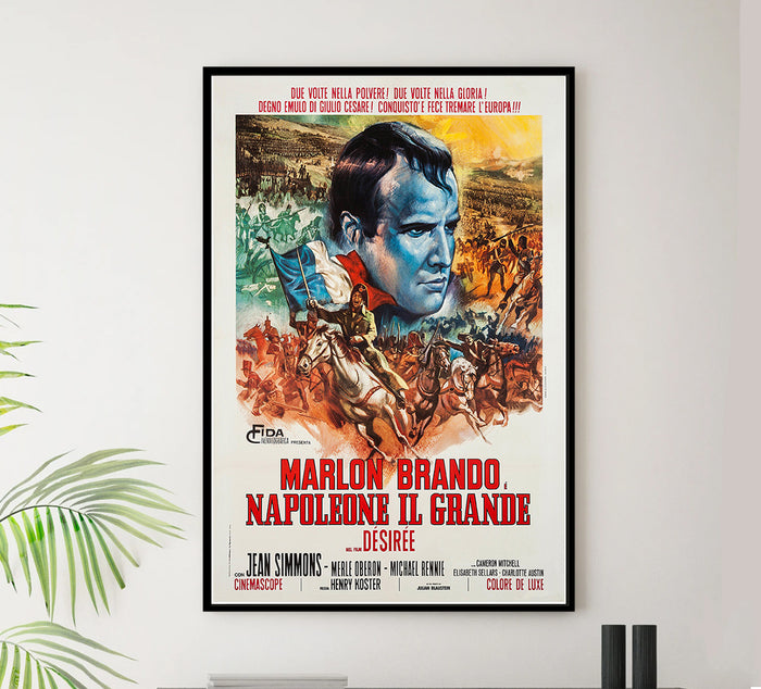 Desirée - Marlon Brando - 1954 - Italian - Vintage Movie Poster