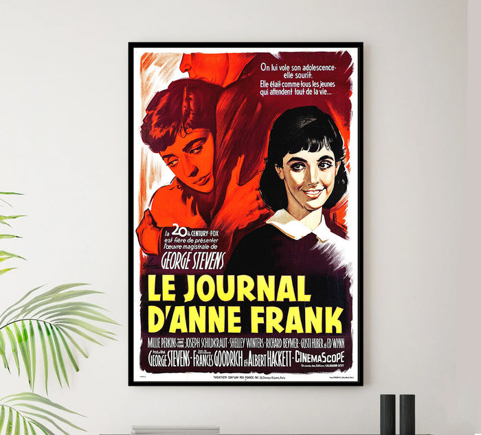 The Diary of Anne Frank - 1959 - French - Vintage Movie Poster