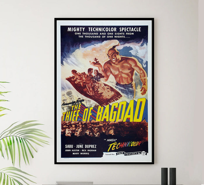 The Thief of Bagdad 1940 - US v2 - Vintage Movie Poster