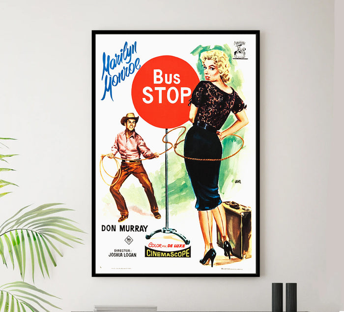Bus Stop - Marilyn Monroe - 1956 - Spanish - Vintage Movie Poster