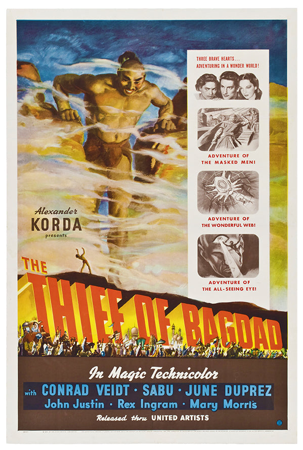 The Thief of Bagdad 1940 - US v1 - Vintage Movie Poster