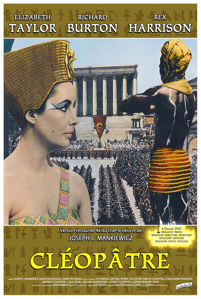 Cleopatra 1963 - Richard Burton - France - Classic Movie Poster